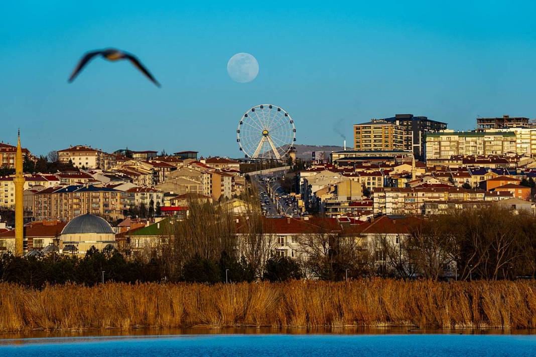 Gölbaşı sakinleri romantik gün batımının tadını doyasıya çıkardı 5